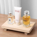 zoocatia Small Wood Tray Pedestal Stand Farmhouse Bathroom Decor Decorative Wooden Riser Kitchen Soap Dish Holder for Vanity,