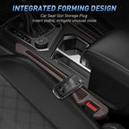Car Seat Gap Filler 2Pack, Inserts Between Seats Console with Organizer Storage Upgraded Phone Holder Car Side Seat Gap Fillers Cars Front Seats Fill Plug Car Essentials for Vehicle SUV Truck (Brown)