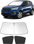 3PCS Car Window Shades Front Windshield Sun Shade Foldable Window Shade Custom Fit for 2013-2019 Fo-rd Escape Accessories Car Shades for Front Windows Anti-UV Rays Block Heat