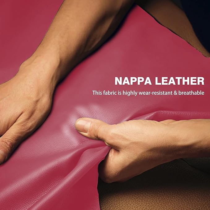 【2025 Model】 Breathable Soft Leather Car Steering Wheel Cover for Men Women, Non-Slip, Comfortable,Universal 15 inches Steeri