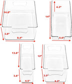 Simple Houseware Refrigerator Storage Organizer Bins, Assorted Set of 6
