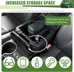 2PCS Center Console Organizer for 2010-2024 Toyota 4Runner Insert Armrest Box and Hanging Storage Tray for 4 Runner Interior Accessories(2PCS Center Console Armrest Box/Fit 10-24)
