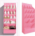 FENTEC 1 Pack Over-the-Door-Shoe-Organizers, Hanging Shoe Organizers with Large Pocket Shoe Holder Hanging Shoe Rack for Clos
