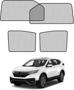 Car Window Shades for Honda-CRV(2017-2022),4 Pack Car Window Cover for Baby Sun Shade Blocker Breathable Mesh,Reduce UV Rays & Heat Insulation Privacy Protection for Camping, Travel, Sleep