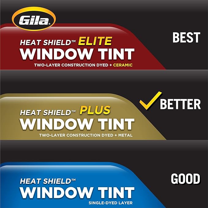 Gila Heat Shield Plus 5% VLT Window Tint, 2ft x 6.5ft