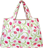 allydrew Large Foldable Tote Nylon Reusable Grocery Bags, 6 Pack