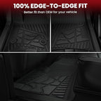 LASFIT Floor Mats for Jeep Wrangler Unlimited 4XE 2021-2025 4 Door with Subwoofer, Plug-in Hybrid EV-Gas (PHEV), All Weather Car Mats Floor Liners Cargo Liner Seatback Cargo Mat Black