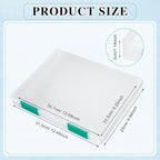 PerKoop 6 Pcs Clear Paper Storage Box A4 Plastic File Box Document Paper Organizer Storage Board Game Project Cases Container