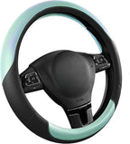 Road Comforts Steering Wheel Cover – Breathable Leather Steering Wheel Cover, Anti-Slip Grip, Universal Fit 14.5” to 15”, Hea