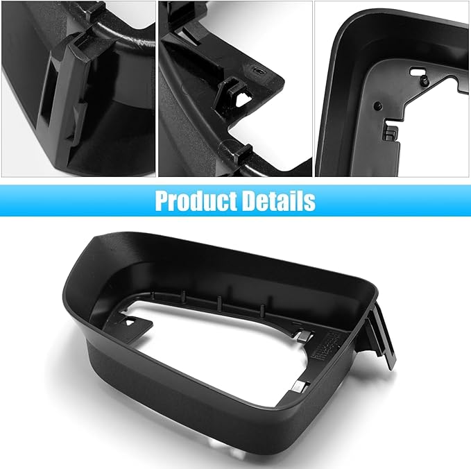 Jaronx Compatible with Tesla Model Y Side Mirror Cover Housing 2018-2025, Right Passenger Side Door Wing Rearview Mirror Frame Cover Compatible with Tesla Model Y Accessories