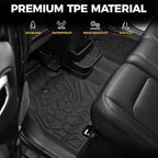 Floor Mats for Jeep Wrangler JL Gas 2018-2025 2026, All Weather Floor Mats Trunk Cargo Liner and Door Sill Guards Accessories (Fit 4-Door Unlimitied)