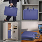 Fireproof File Organizer,Fireproof Document Box with Lock,Large 13 Pocket Expanding File Folder,Hard-Shell Portable Safe Stor
