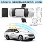 3PCS Car Window Shades Front Windshield Sun Shade Foldable Window Shade Custom Fit for Toyota Highlander 2020-2024 Accessories Car Shades for Front Windows Anti-UV Rays Block Heat