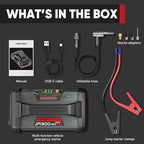 LOKITHOR JA300 Jump Starter with Air Compressor 1500Amp 12V Portable Car Battery Booster Pack for Upto 7.0L Gas or 4.5L