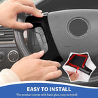 Black Steering Wheel Trim Cover Compatible with Chevy Silverado/Tahoe/Suburban/Avalanche/Escalade/GMC-Yukon/GMC-Sierra 2007-2013