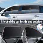 ZATOOTO Car Window Shades for Forester 2019-2024, 4 Pcs Magnetic Car Window Covers - 100% Block Light Privacy Curtains, Side Window Sun Shade for Baby Breastfeeding, Sleeping, Camping