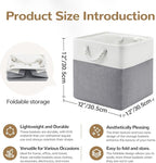 12 x 12 Inch Cube Storage Bins, 4 Pack Fabric Storage Basket with Handles, Foldable Boxes Organizer for Shelf Baskets for Hom