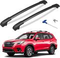 300lbs Lockable Roof Rack Cross Bars Compatible with 2014-2026 Subaru Forester (Not for Wilderness), Aluminum Roof Rails Crossbar for Rooftop Cargo Bars Luggage Kayak Bike Racks