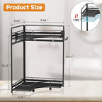 VITVITI 2-Tier Corner Bathroom Counter Organizer, Bathroom Countertop Organizer Storage for Sink, Metal Mesh Makeup Organizer