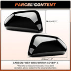 ACLONG Glossy Black Mirror Covers Fit for Toyota Camry 2018-2025 – Driver & Passenger Side Rearview Cap Replacement (1 Pair)