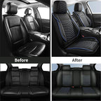 Car Seat Covers, Breathable and Waterproof Faux Leather Automotive Seat Covers, Universal Anti-Slip Driver Seat Cover for Car