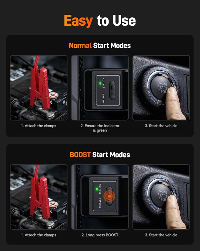 WOLFBOX 2000A Jump Starter with Air Compressor, 37Wh Car Battery Jumper Starter Portable (up to 5L Gas Engine) with 150PSI