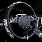 Flying Banner car Steering Wheel Cover Gel Massage Velvet Cool Warm Universal Size 15 inches SUV Truck Anti Slip Odorless Sum