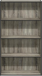 Furinno PASIR Book Shelf, 4-Tier Bookshelf, Bookcase with Open Shelf, 9.4 x 23.6 x 41.7, for Living Room, Bedroom, Home Offic