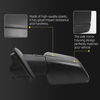 Dasbecan Left Driver Side Door Mirror Compatible with Ford F150 2015-2020 Non-Heated With Blind Spot glass Without Turn Signal Light Without Puddle Light Replace#FL3Z17683AK (3Pins) Black