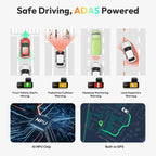 BOTSLAB 4K Dash Cam Front and Rear, 170° Ultra Wide 4K+2K Dashcam with ADAS, Night Vision, 24/7 Parking Mode, Sony STARVIS Se