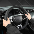 West Llama Customized Auto Car Steering Wheel Cover for Honda Accord Civic CR-V HR-V Pilot Fit Passport Odyssey 14.5-15inch(B