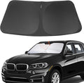 Front Windshield Sun Shade Foldable Car Front Window Sun Shade Windshield Shade Custom Fit for 2014-2018 BMW X5 Block UV Rays Heat Keep Car Cooler