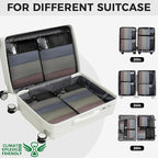 BAGAIL 6 Set Ultralight Compression Packing Cubes Packing Organizer for Travel Accessories Luggage Suitcase Backpack