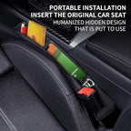2 Pack Car Seat Gap Filler Organizer - Premium Car Seat Gap Storage Solution, Car Organizers and Storage for Phones, Keys, Cards, and More, Universal Fit for Most Vehicles