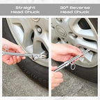 Tallew 10 Pack Tire Pressure Gauge Silver Heavy Duty Air Pressure Tire Gauge Dual Head Semi Truck Tire Pressure Gauge Range 10-150 Psi, Extended Tube Tire Gauge Suitable for Semi Truck, and Bus