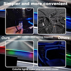 59" RGB LED Strip Lights for Car Interior, Smart App Control with 16M Colors, Music Sync, High-Brightness RGB Ambient Lighting Kits, Easy Plug & Play Installation, Cuttable, Wide Compatibility