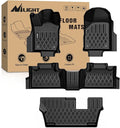 Nilight TPE Floor Mats for Dodge Durango 7 Seats 2nd Row Bench Seat 2016 2017 2018 2019 2020 2021 2022 2023 2024 2025 2026 All Weather Custom Fit Heavy Duty Floor Liners