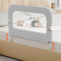 omzer Bed Guard Rail for Toddlers - 32inch Folding up & Adjustable Heights Baby Bed Safety Rails - Portable Toddler Bed Barri