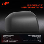 A-Premium Passenger Side Rearview Mirror Cover Cap - Compatible with Ford F-150 F150 2015-2020 - Textured Black