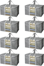 BALEINE 8-Pack Oversized Moving Bags with Reinforced Handles, Heavy-Duty Storage Tote Moving Supplies for Packaging, Camping 