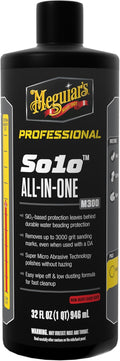 Meguiar's Professional So1o All-in-One M300 - SiO2-Based Formula Removes Paint Defects and Delivers Durable, Water-Beading Protection, Get Compounding, Polishing, and Protecting in One Step - 32oz