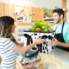 Reusable Grocery Bag Foldable Shopping Tote Bag with Handles Reusable Shopping Bags Large Kitchen Grocery Bags