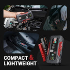 LOKITHOR JT400 2500A Portable Jump Starter with Battery Tester, 12V Car Battery Jump Starter for Up to 8.5L Gas or