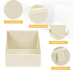 DIMJ Bundle of 8 Pack Clothes Storage Bag & 6 Pack Clothing Organizer Storage Boxes
