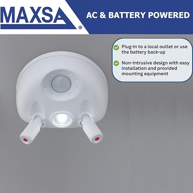 Maxsa 37314-W-RS Dual Parking Aid with Light