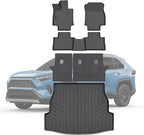 TPE Floor Mats for Toyota RAV4 2019-2025 All Weather Car Floor Liners Fit Toyota RAV4 2019-2025 Cherokee Accessories Black ﻿