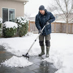 Garden Flat Shovel, 60in Heavy Duty Multi-Purpose Cleaning Shovel, Floor Scraper, Snow Shovel, for Trimming Lawn Edges, Removing ice and Snow, and Cleaning The Ground