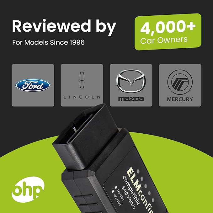 OHP FORScan ELM327-based OBD2 to USB Diagnostic Scan Tool with MS-Can/HS-Can Switch for Ford Lincoln Mazda Mercury Vehicles