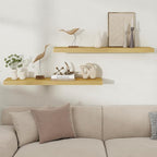 Fun Memories Rustic Wood Floating Shelves for Wall, Space-Saving Wall Mounted Shelves for Bathroom, Bedroom, Living Room and 
