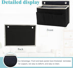 2-Pack Wall Hanging Organizer Bag/Hanging Baskets with Large Mesh Compartment & 3 Pockets，Over the Door Organizer Space Savin